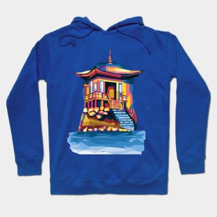 Japan Castle Illustration Hoodie